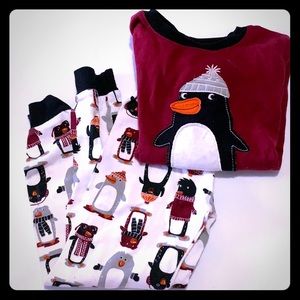 One sleeve penguin pajamas